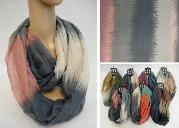 Extra-Wide Light Weight Infinity Scarf [Color Fade]